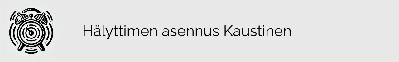 Hälyttimen asennus Kaustinen